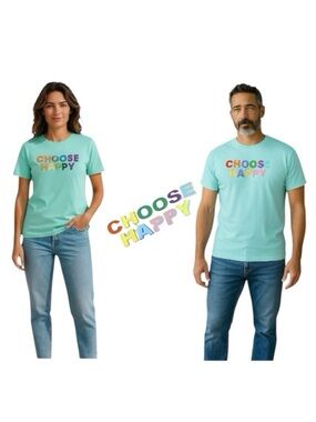 Pride ‘Choose Happy' All Gender Graphic Short Sleeve Tee